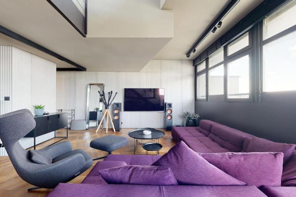 Ferienwohnung Stylovy Loft S Ohromnou Terasou Pressburg Exterior foto